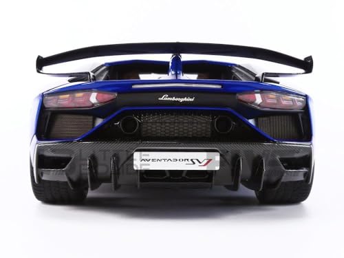 AUTOart 1/18 Scale Lamborghini Aventador SVJ Metallic Blue Finished Product 79174