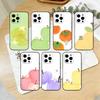Fruit Party Phone Case For iPhone 17,16,15,14,13,12,11 Plus,Pro Max,XS,Soft Silicone Black Cover
