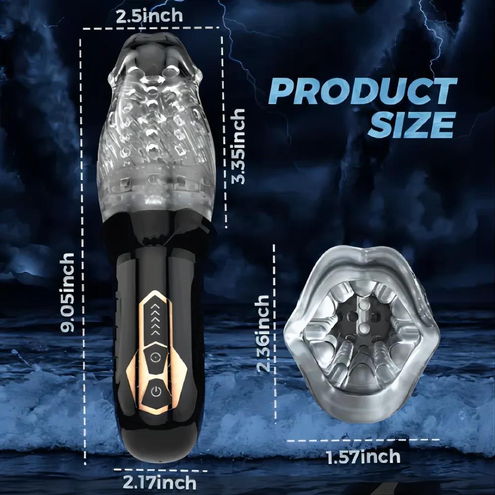 Automatic Male Masturbator Cup Rotation Silicone Vagina Vibrator Masturbation Erotic Sex Toy for Men Mastubator Blowjobs Machine