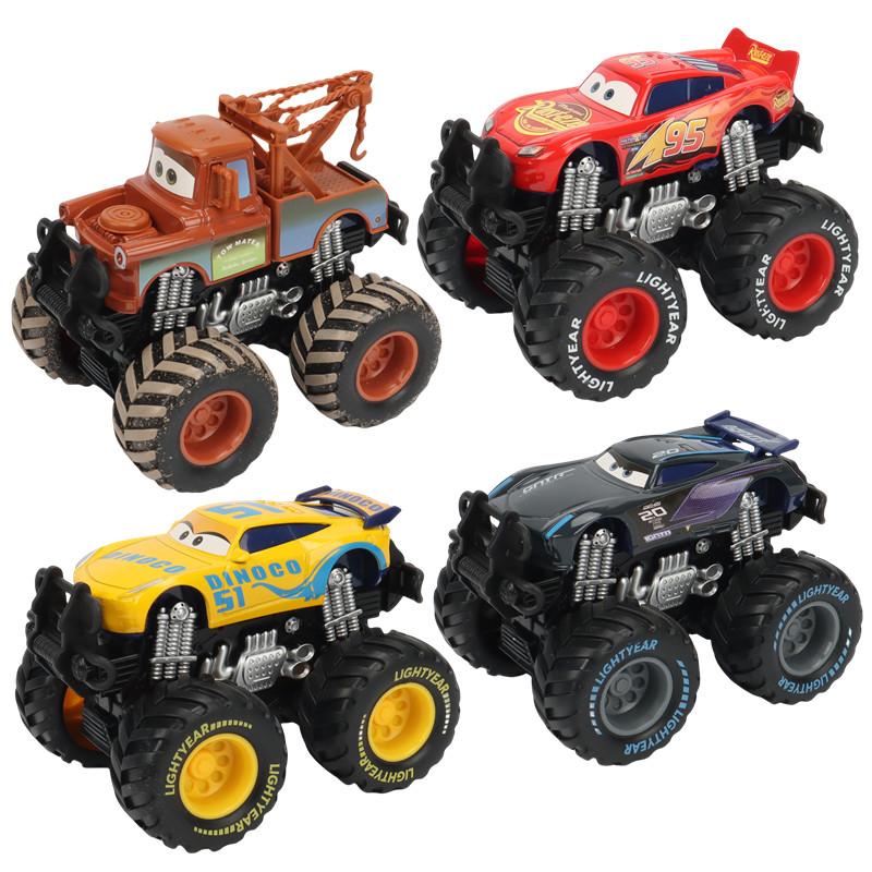 Cars Disney Pixar Cars Lightning McQueen Rhapsody Matador Bulldozer Truck Mater Harvester 1:55 Diecast Metal Car Model Toy
