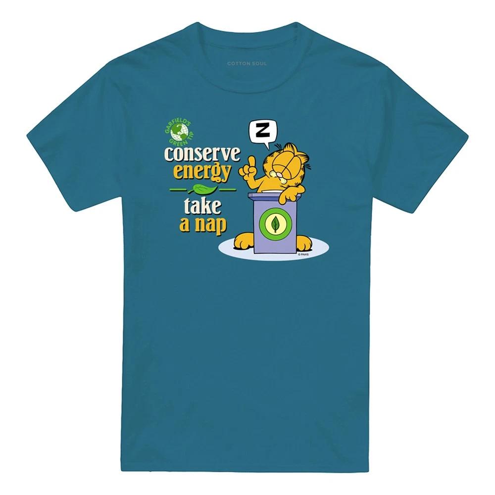Garfield Conserve Energy T-Shirt S-2XL, Slate S