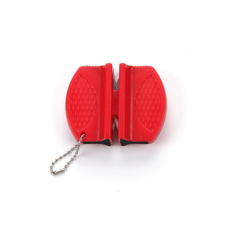 

Точилка для ножей Кухонный инструмент для заточки Быстрая точилка Каменное лезвие для ножей Многофункциональные нескользящие ножи Заточка всасыванием 1pcs красный