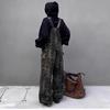 Damen Leopard Jumpsuits Y2k Kleidung Streetwear Weitbeinige Baggy Jumpsuits Mehrere Taschen Locker Cargo Overalls Rompers