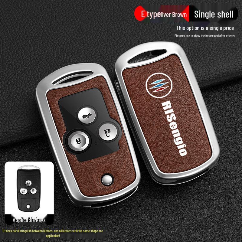 Compatible Key Cover for Honda Civic (9th Gen), Accord (8th Gen), Spirior, Crosstour, CRV, and Odyssey Models.
