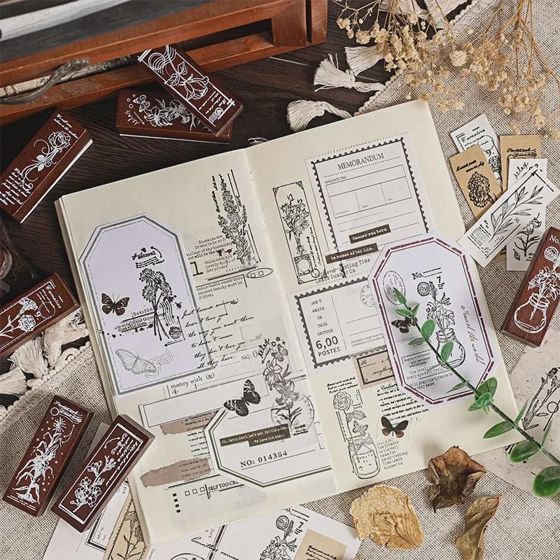 Yuezhen Lotus Holz Stempel - Blumendesign