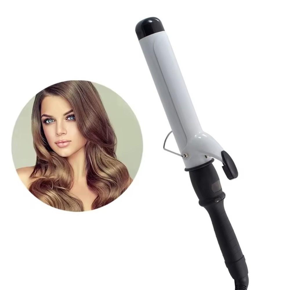 28mm Barrel Electric Curling Iron Plastic Casing Anti Scalding Professional Hair Curler Top Insulation 360 Degree Rotation