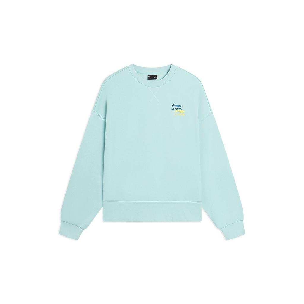 Li Ning Sports Life Collection Sweatshirt Spring Fall Women's Sea Foam Green AWDSF70-7