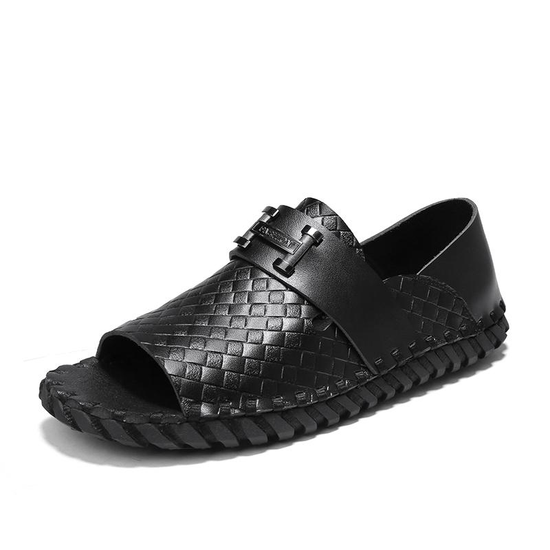 Fashion Hot Selling Men's Sandals Europe America Comfortable Cool Men's Leather Casual Shoes Lightweight Beach Shoes Free Delivery