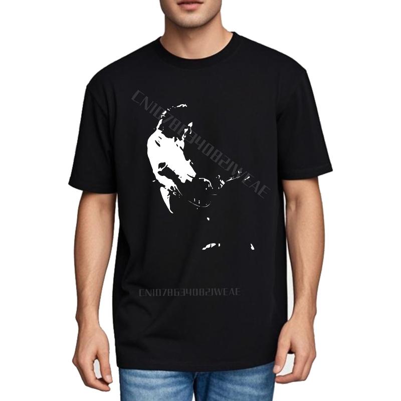 Tee shirt ONeck Cheap Tshirt Unisex Playing Guitar Silhouette Design Casual Fashion Tshirt Hiphop Summer Tshirt Daily Wear