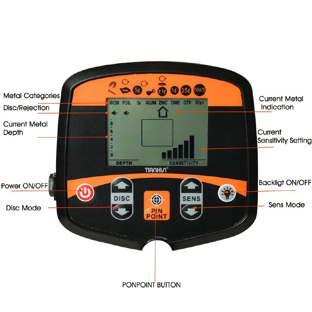 9V Professional Underground Metal Detector Gold Detectors LCD Display Sound Mode Treasure Hunter Tracker Finder