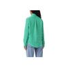 Polo Ralph Lauren Solid Color Polo Collar Single Breasted Long Sleeve Shirt Women Shirts Green 211920516-013
