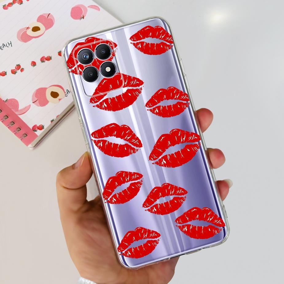 For Realme 8i Case Realme 8 Pro Cute Cartoon Cover Clear Silicone Soft Phone Case For Realme8 Pro Realme 8 5G 8i Back Cover Bags