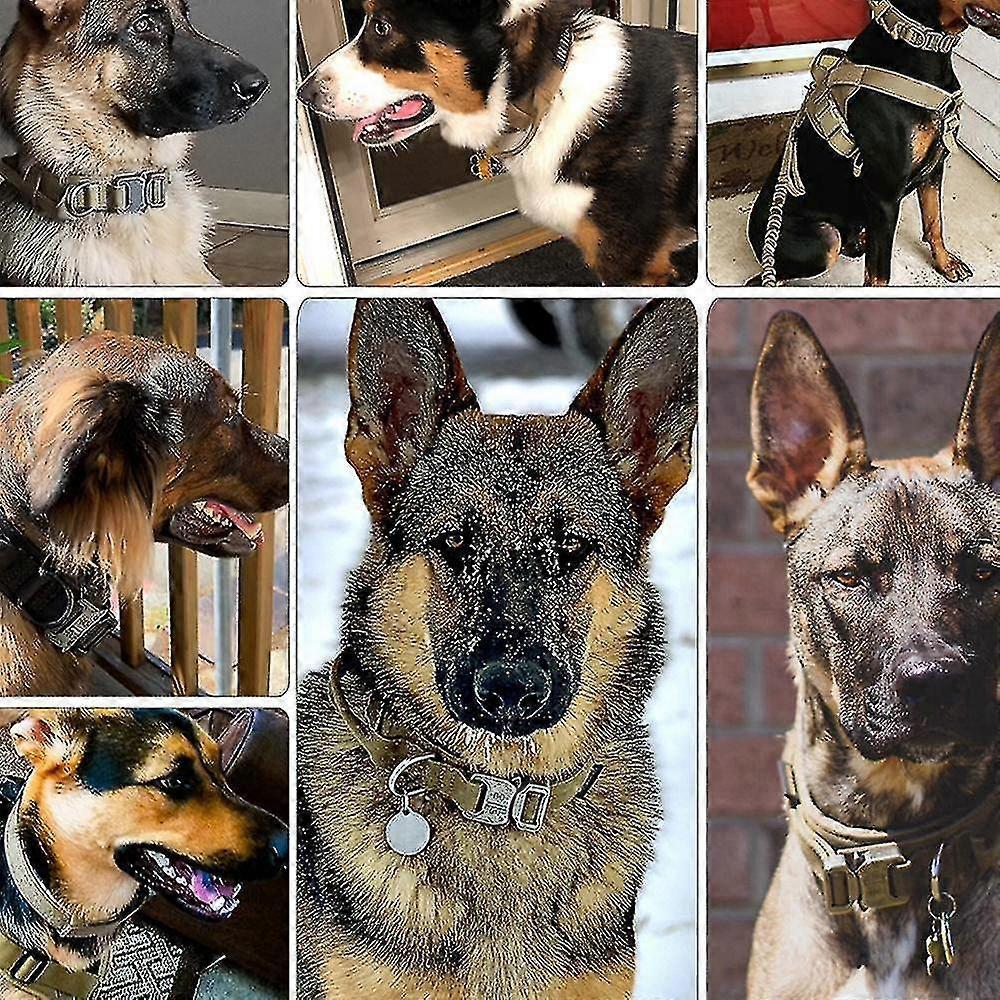 Tactical Dog Collar,adjustable Military Training Collar Strap Handle A