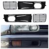 4 Pcs Indicator Grille Upper Air Intake Front Bumper Set for VW MK3 Golf Jetta Vento - For Either EURO or US Bumper