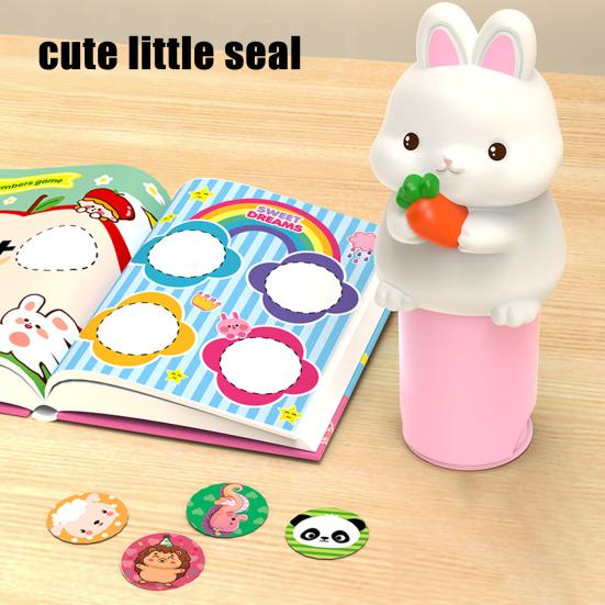 1 Set Kinder Aufkleber Stempel Spielzeug mit 120/420 Aufkleber Bild Buch Tier Lernen