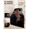Black Denim Silver Chains Aesthetic Pattern Blanket Ultra Soft Throw Blanket For Living Room Sofa Bedroom Bed Home Party Decor Memorial Gift