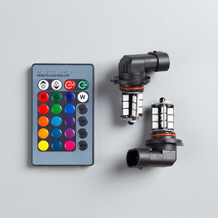 LED Remote Control Colorful Fog Light: 9005/9006 H7/H8/H11 7440/1156 for Car Reversing & Front Fog Light