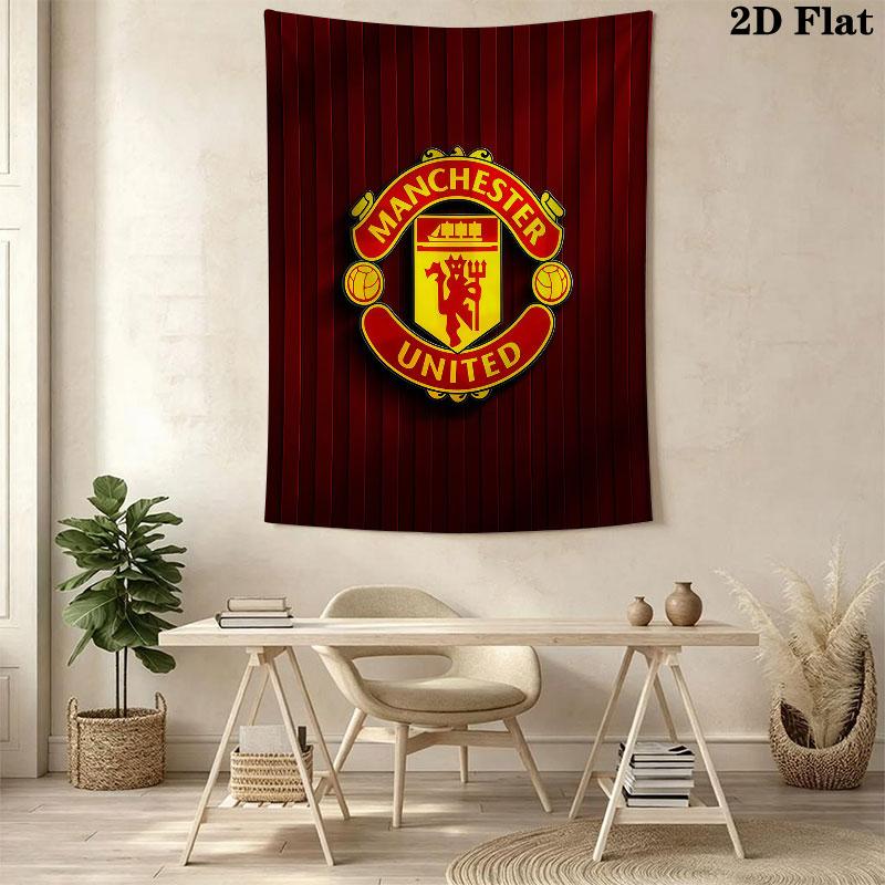 Unbeatable MUFC ForceWall Hanging Printed Fabric Blanket Decorative Tapestries for Bedroom Living Room Home Decor