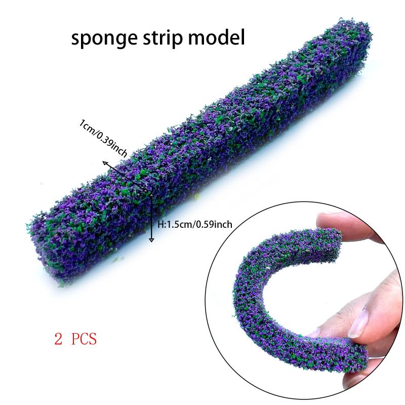 2 Stück Simulation DIY Materialien Graszaun Strauchstreifen Grün Sandtisch Miniaturmodell Für Außen Innen Gebäude Diorama