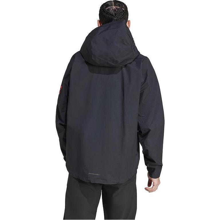 Adidas Printed Hooded Zip-Up Casual Long Sleeve Jacket Men jackets Black IP1437