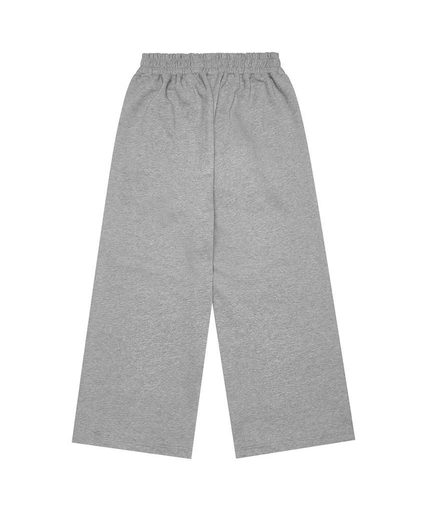 Beullaegpeopeul Shadow Loop Wide Pants_Melange Gray