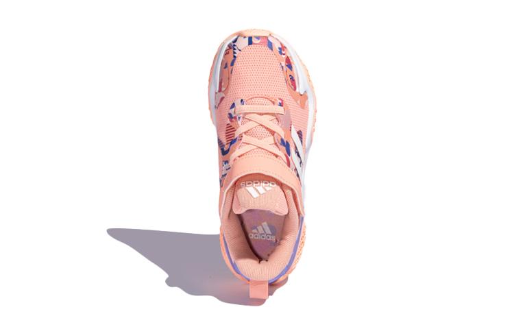 Adidas 4Uture Rnr CNY El K Breathable And Slip Resistant Low top Kids' Running Shoes Pink White Purple Kids' FZ4598