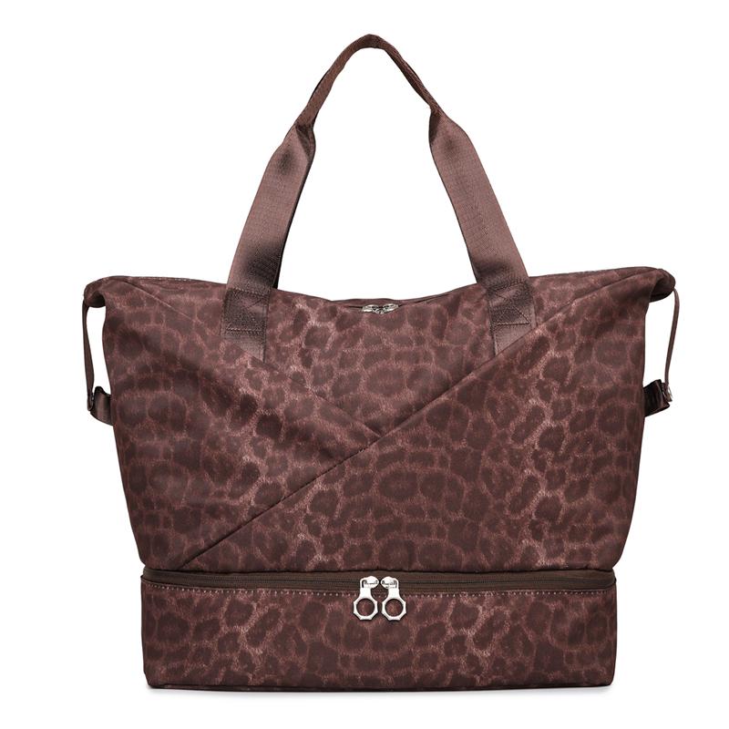 Travel Bag Duffel Bag Leopard Print Large Capacity Fitness Sports Bag