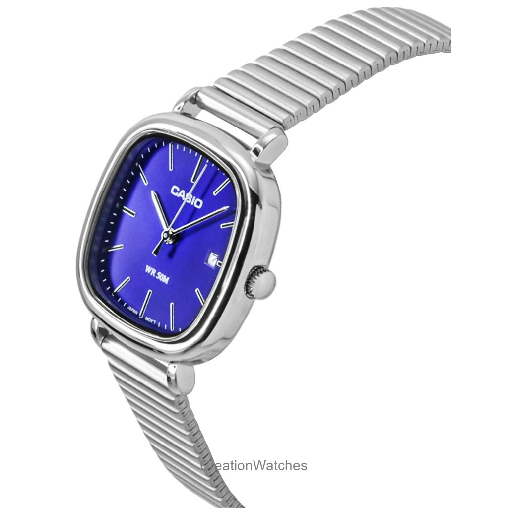 Casio Standard Analog Rustfritt Stål Blå Skive Kvarts LTP-B166D-2AV Dameklokke