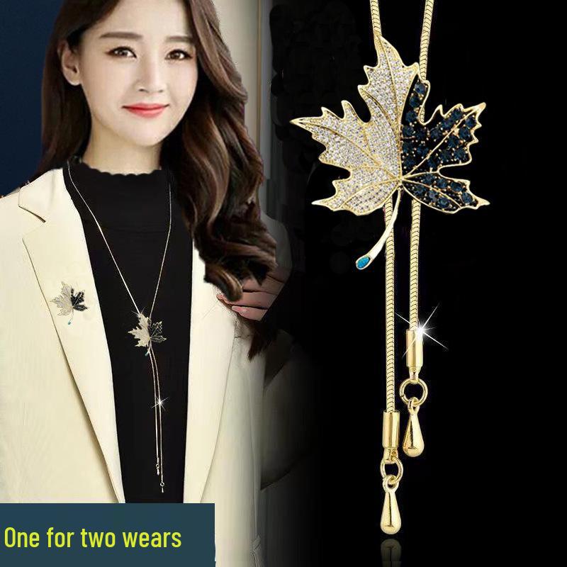 Elegant Dual-Use Sweater Chain: Women's Luxe Tassel Necklace for Versatile Autumn/Winter Fashion