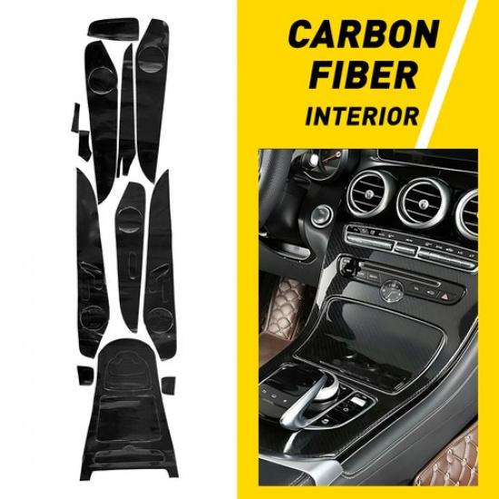 Ide Center Console Dash Cover Carbon Fiber 12X For Benz C-Class GLC 2015-2018