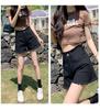 Women's High Waist Denim Shorts - Casual, Versatile, Slimming, Frayed A-line, Trendy Summer Wide Leg Hot Pants