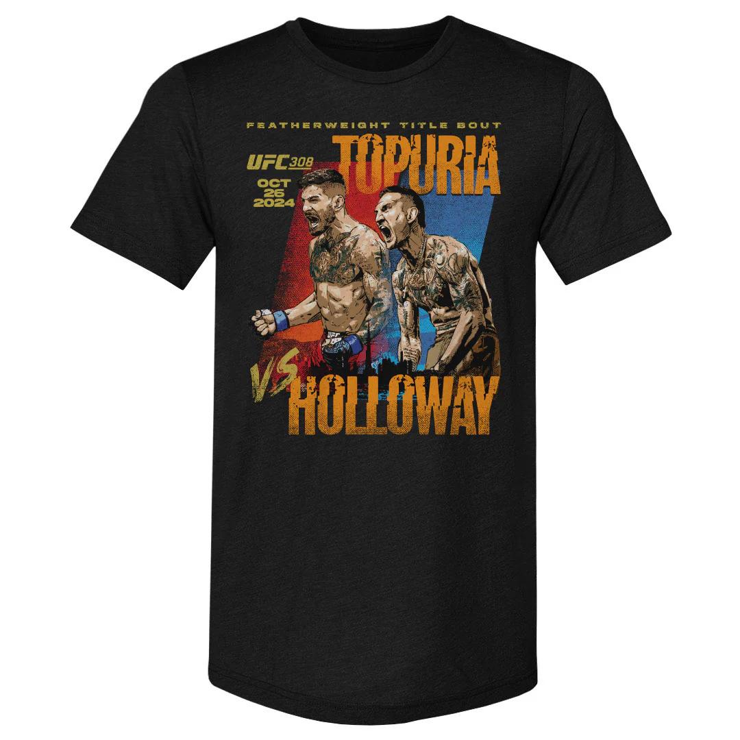

2026 Summer UFC Max Holloway 302 Fighting Graphic Tshirt Women Sports Cotton Short Sleeve Loose Leisure Fitness Shirt Unisex 4XL