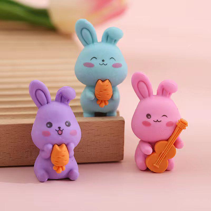 

Cute Rabbit-Shaped Creative Eraser for Elementary School Children s Stationery Rewards