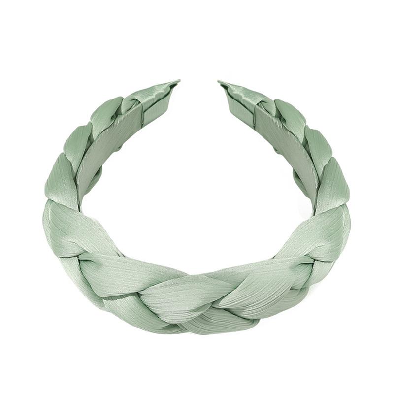 Süßes Damen Kopfschmuck Seidiger Voile Stoff Geflochtene Stirnbänder für Dame Mädchen Tägliches Einkaufen Party Kopfbedeckungen Ins Weibliche HaarBänder