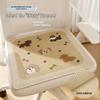 Four Seasons Breathable Linen Seat Cushion - Non-slip for Office & Student Chairs