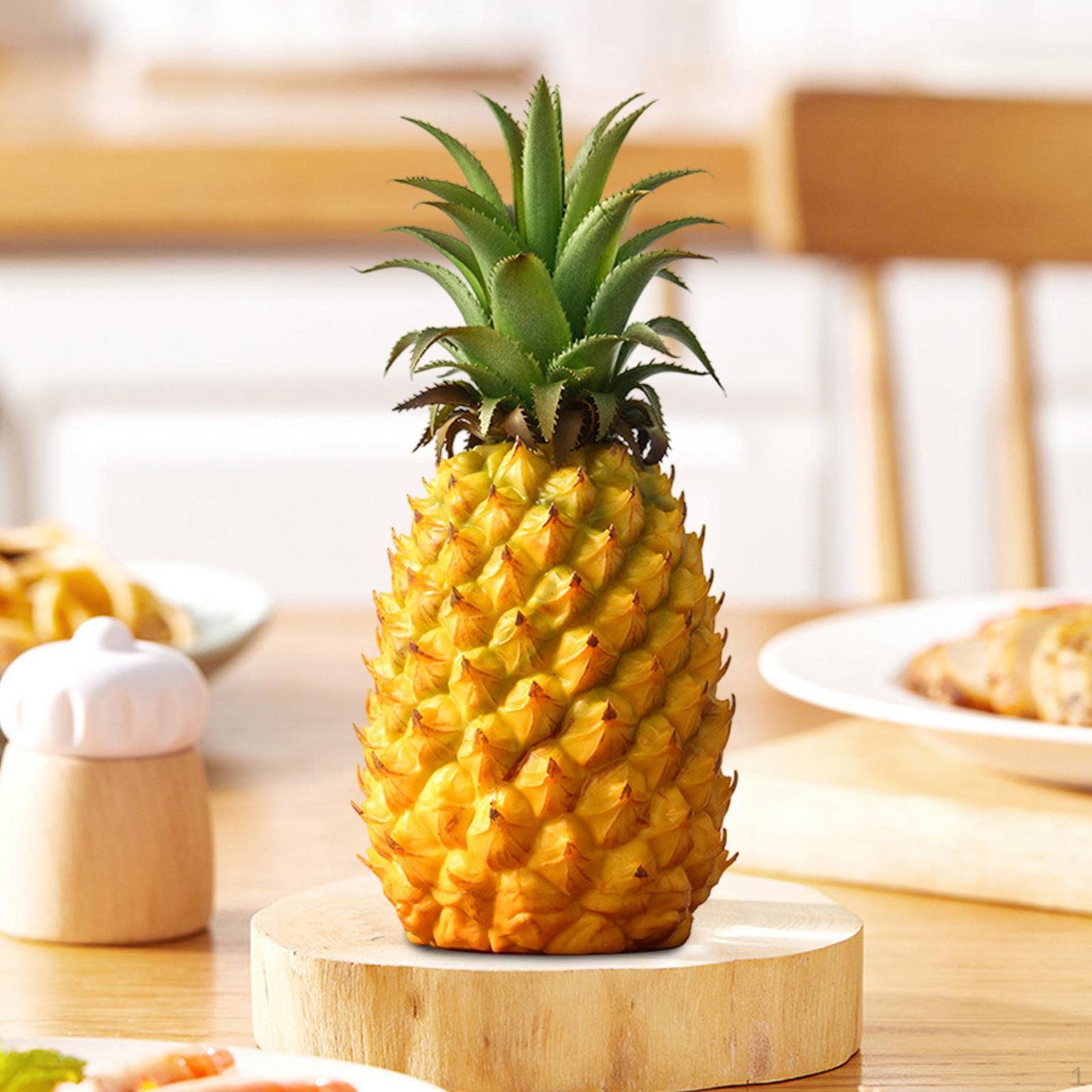 

Искусственная фигурка ананаса, украшение для фруктов, украшение для кухни жёлтый