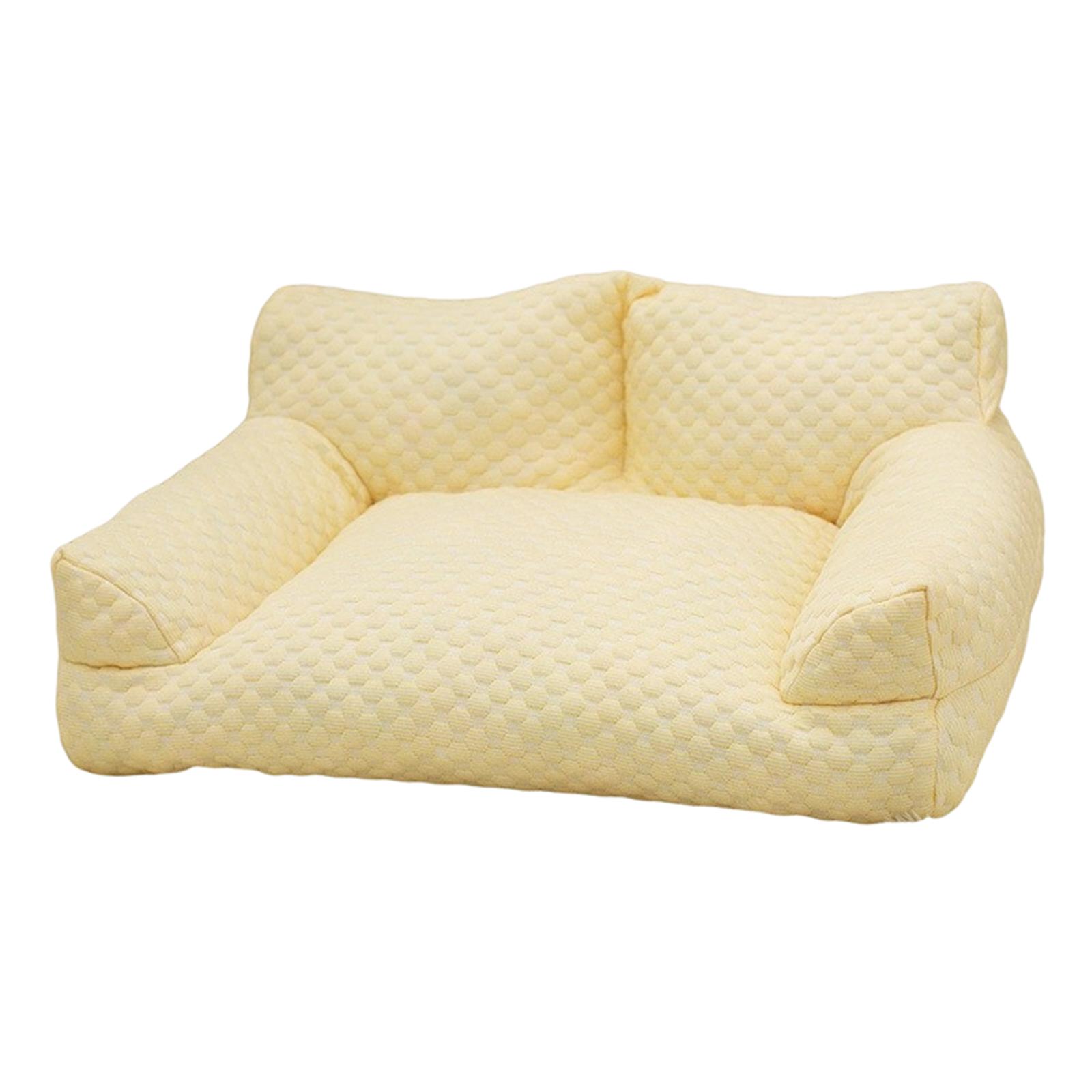

New Ice Silk Pet Sofa Summer Mat And Breathable Pet Supplies Suitable For And Dogs S жовтий