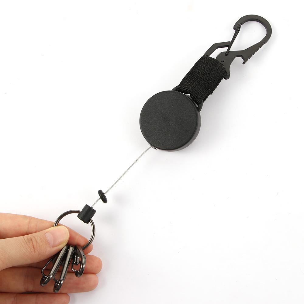 Supplies Retractable Pull Keychain Tool Key Ring Clips Badge Holder Clip Badge Reel Clip Keychain