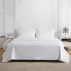 Pure White Cotton Satin 60s 4-Piece Bedding Set