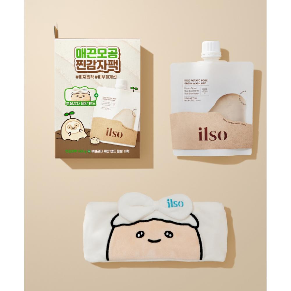 Ilso Rice Potato Pore Fresh Wash Off 150g Project  + Potato Face Band   Bad Potato Collaboration 