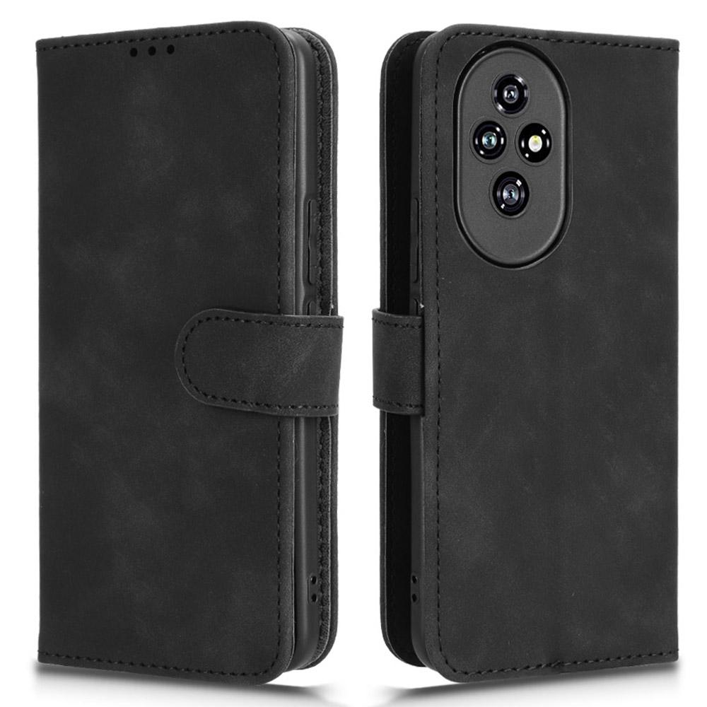 

Для Honor 200 5G чехол-кошелек из искусственной кожи защитный чехол для телефона Black