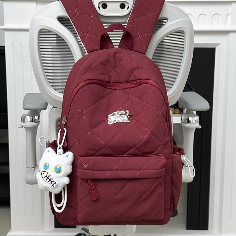 Gesteppter Nylon-Rucksack für Damen mit Schmetterlingsmuster und leichtem Design für den täglichen Gebrauch
