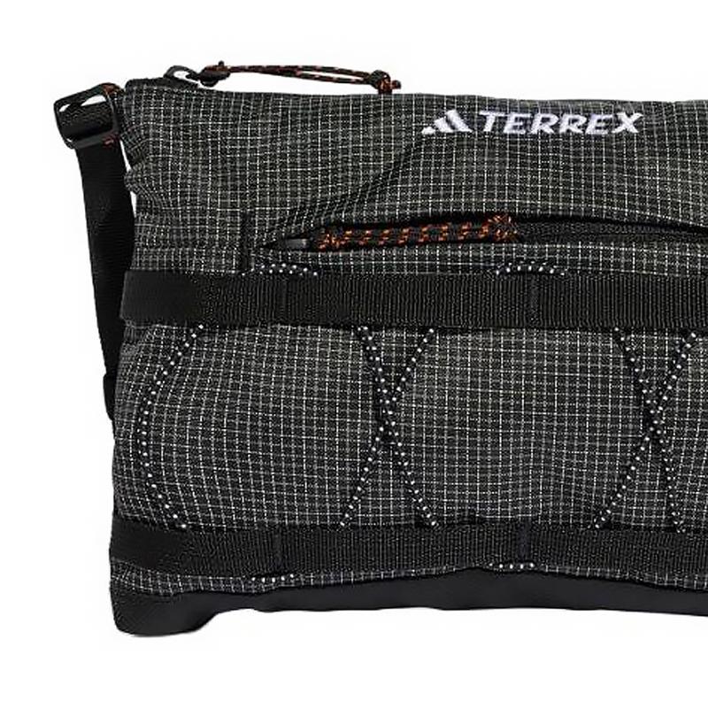 New Adidas Recycled Polyester Crossbody Bag Shoulder Bag Unisex Black JJ1481
