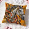Retroluxuryhorse Cushion Cover Doublesided Printed Bedroom Bedside Pillow Sofa Cushion Cover