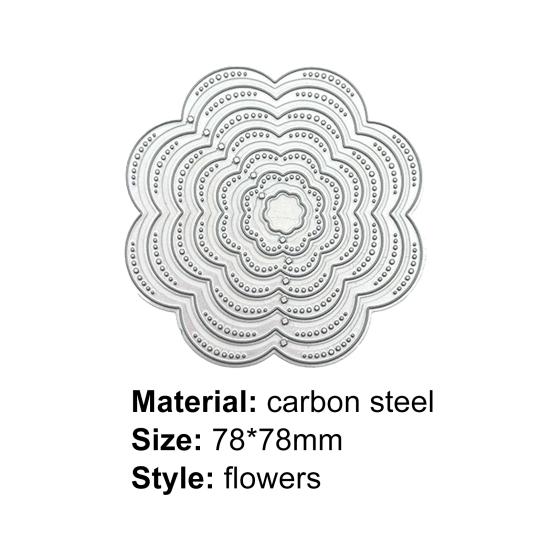 1 Die Geometric Flower Delicate Waterproof Set Cutting Shape Cards Making Embossing