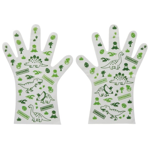 

skater childrens disposable gloves 20 pieces dinosaur grpe1-a