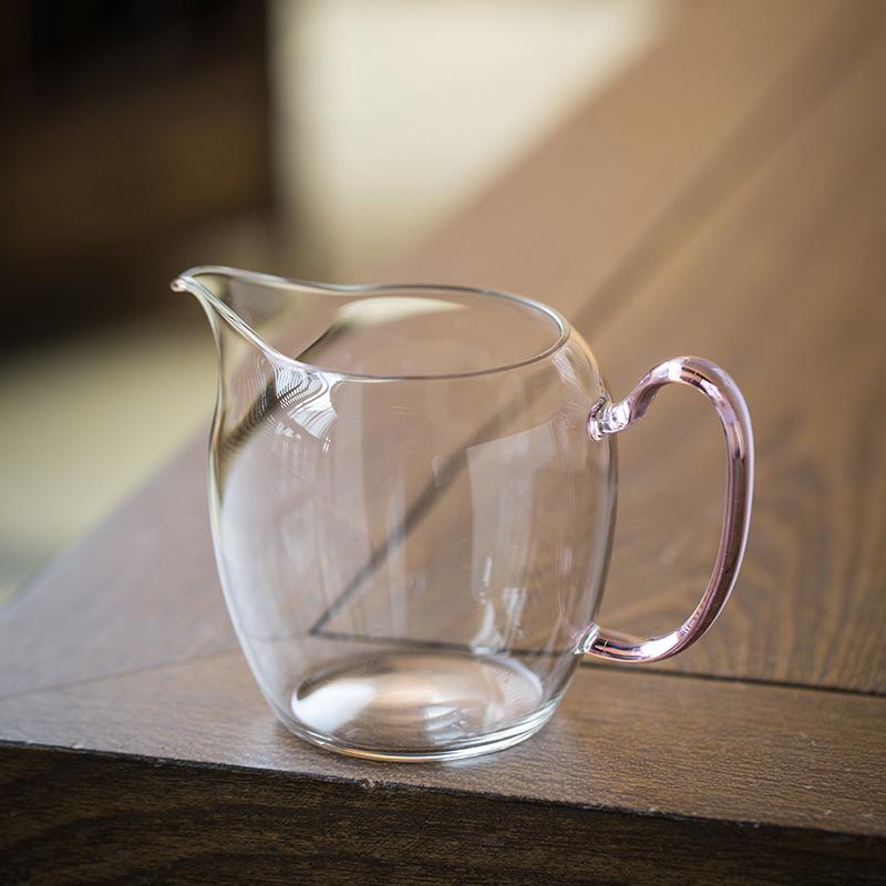 Japanese Thickened Transparent Gongdao Cup: Glass Side-Handle Serving Pitcher for Kung Fu Tea