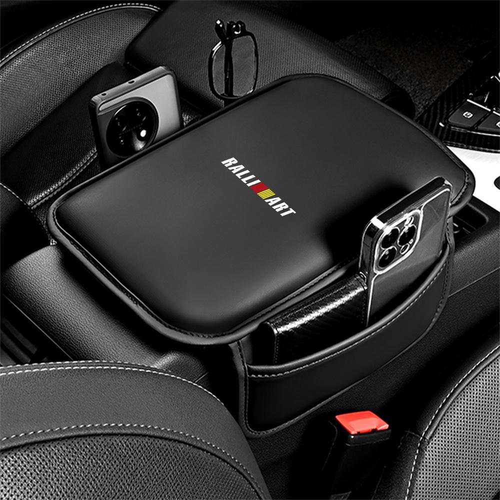 Car Armrest Mat Center Console Protect Cushion Storage Bag For Mitsubishi Ralliart Lancer EX Outlander ASX Competition Xpander L