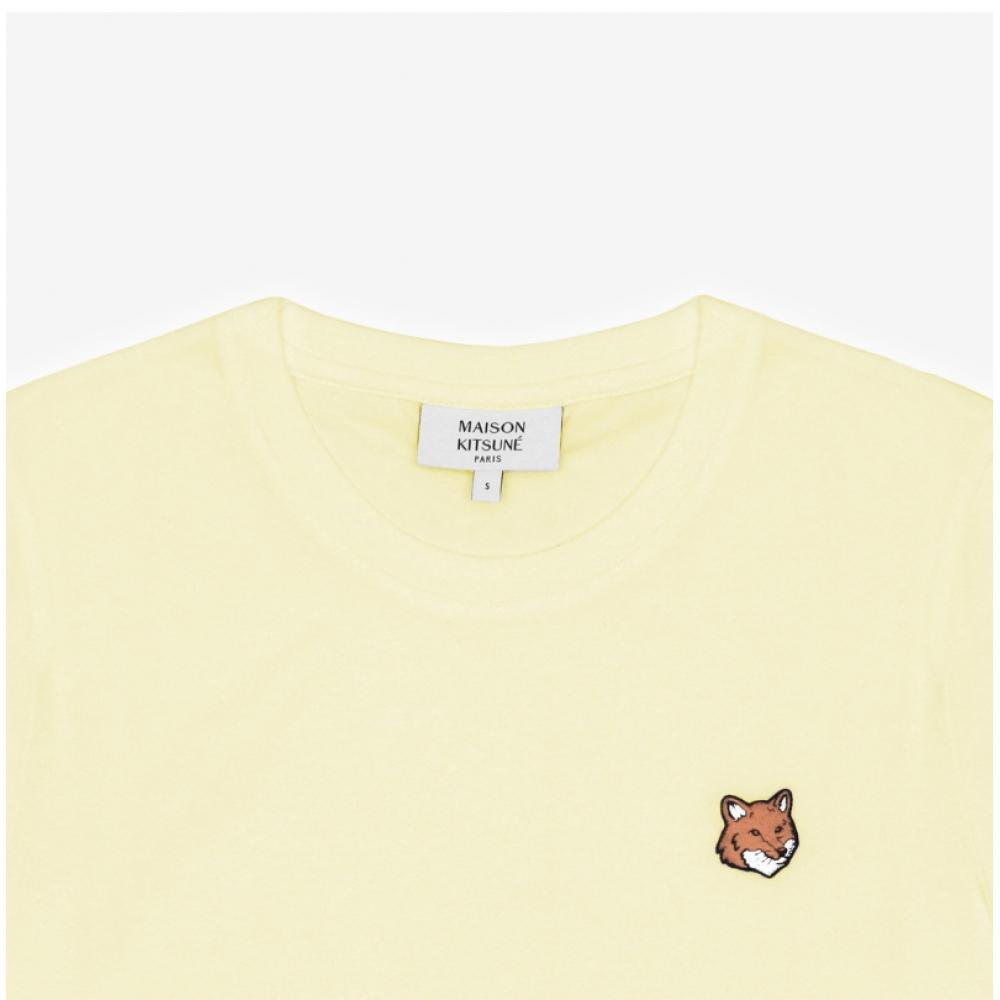 Maison Kitune Women Fox Head Patch Short Sleeve Tee 0424 Pw00113kj7026