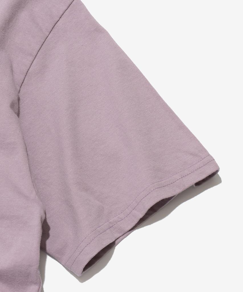 Wogseuaenko Layered Washed Short Sleeve T-Shirt (Lavender)